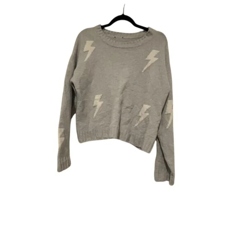 Women's sz M‎ Rails grey/white sweater #1158 no size tag